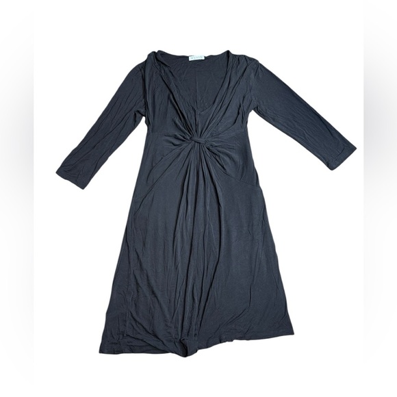 WOMENS‎ WYETH 95 % Rayón BLACK  LINED 3/4 SLEEVE   DRESS SIZE SMALL - Picture 5 of 13